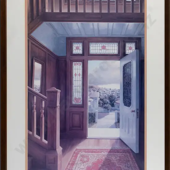 framed Peter Siddell 1984 poster print - Doorway H-680 W-450