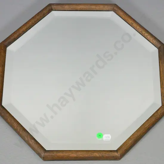 octagonal bevelled edge wall mirror H-390 W-390