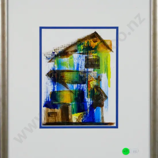 Freda Ryder - framed oil "The House That Jack Built" H-190 W-140