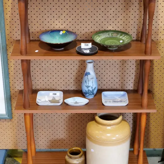 retro faux wood veneer bookcase H-1000 W-655 D-290