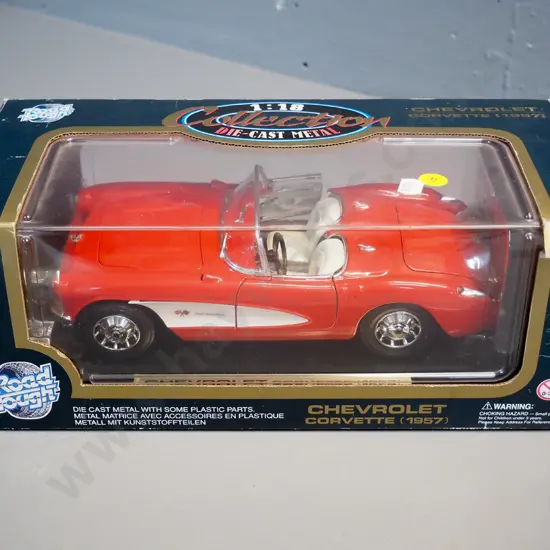 boxed Road Tough 1:18 scale die-cast 1957 Corvette