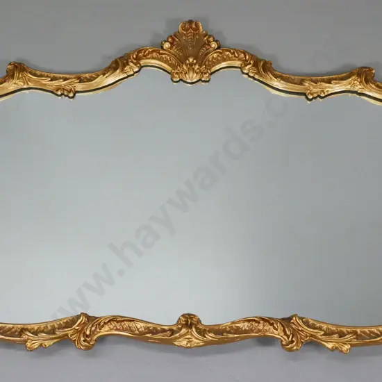 gilt framed wall mirror H-650 W-980