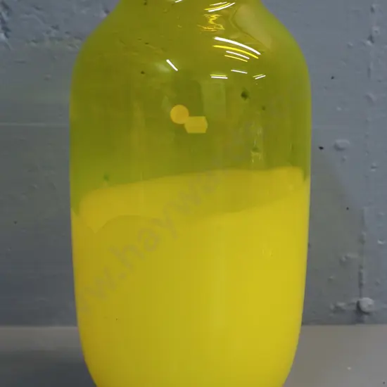 art glass vase - large two-tone yellow H-310 D-160