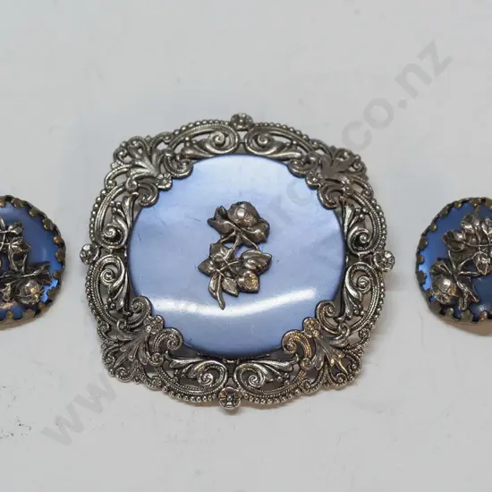 costume brooch & earring set