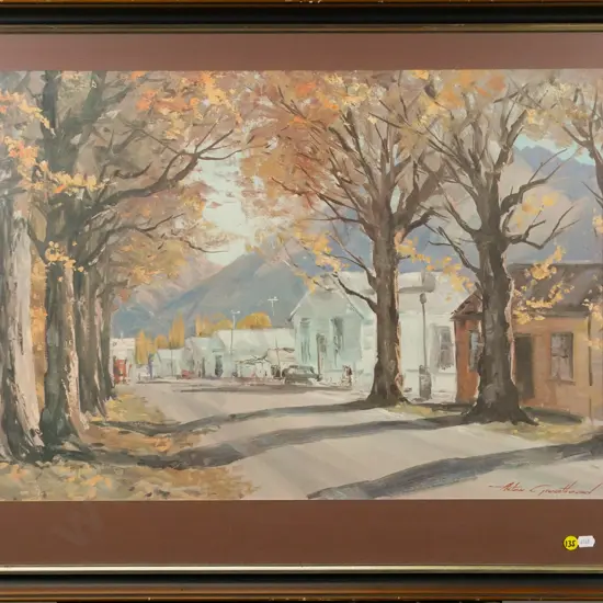 framed Aston Greathead print - Arrowtown H-430 W-610