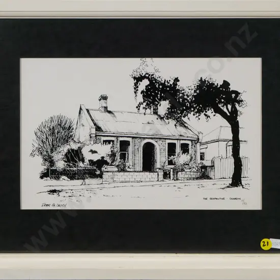 framed Peter Leitch ltd edition print 11/100 - The Serpentine H-185 W-290