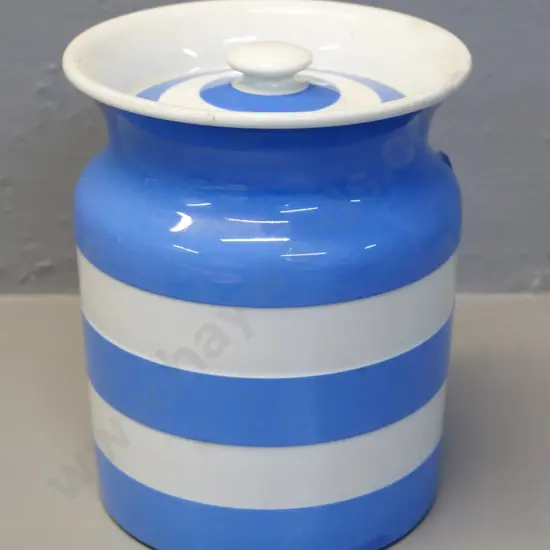 T&G Greene Cornish kitchen lidded storage jar H-170 D-140