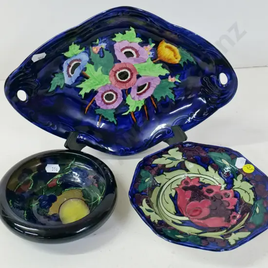 Maling dish L-280 W-200, Jacobean ware bowl, and Bursleigh sweet bowl