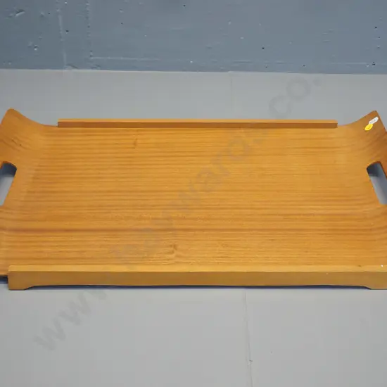 retro bent wood tray L-600 W-370 - 2 wooden runners are held by friction only, may need glueing
