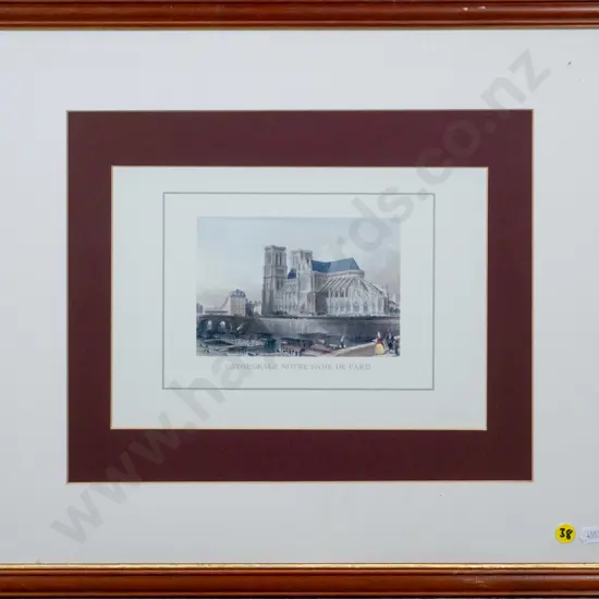 framed print - Cathedrale Notre Dame Paris H-100 W-150