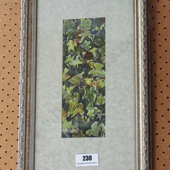 Margaret A Howard - framed watercolour - ivy H-250 W-95