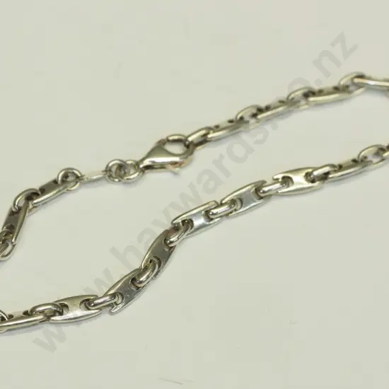 silver link bracelet stamped 925