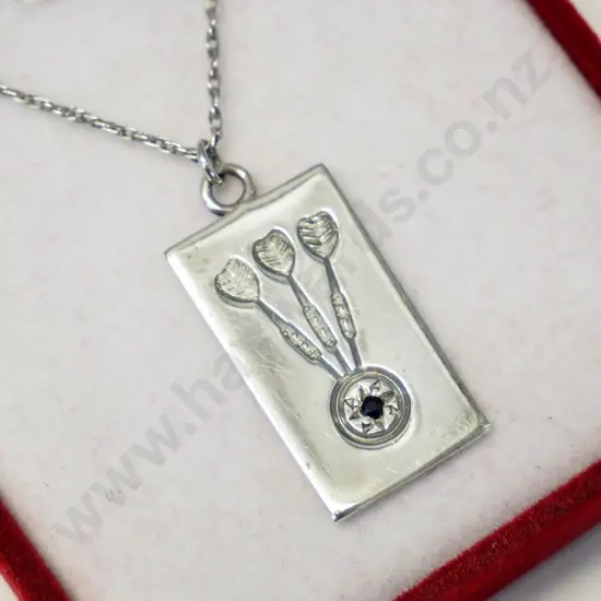 silver necklace stamped stg sil