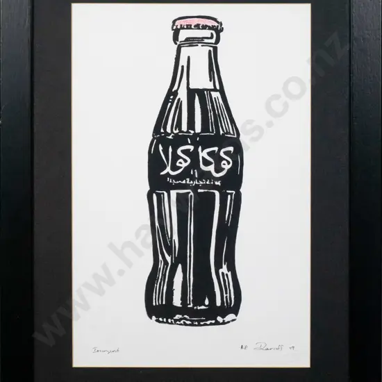 Darcoff '09 - framed screenprint AP  "insurgent" H-400 W-260