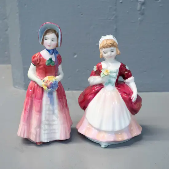 2 Royal Doulton Little Miss figurines - Diana and Valeria, taller is H-120