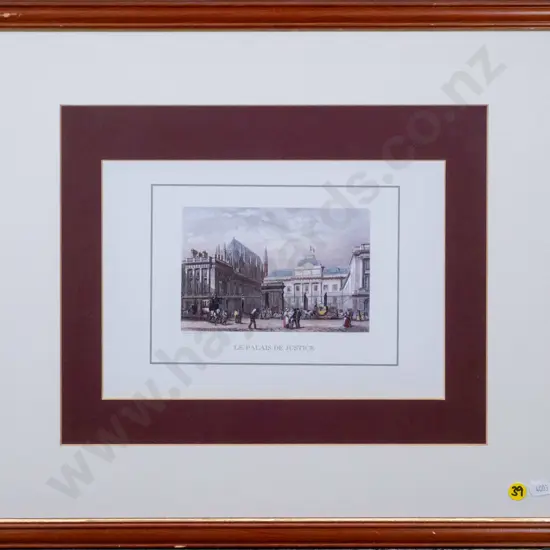 framed print - Le Palais De Justice H-100 W-150